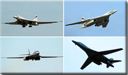 Самолеты Ту-160 и B-1 