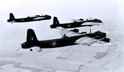 Short Stirling heavy bombers
