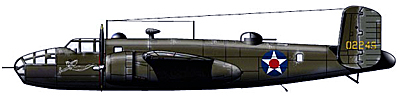 модификация самолета b-25b вид сбоку