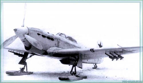 Як-1 с лыжным шасси