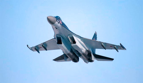 На фото: Российский Су-35С