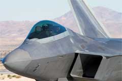 F-22 Raptor at the 2012 Aviation Nation held at Nellis Air Force Base in Las Vegas Nevada F-22 Raptor