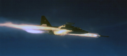 Su-25 attack plane (incl. Su-39 modification) Атака самолета-штурмовика