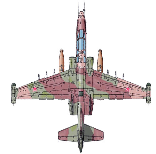Су-25УБ Учебно-боевой самолет