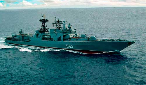 Фото: Минобороны России Су-27 отрабатывают сопровождение кораблей