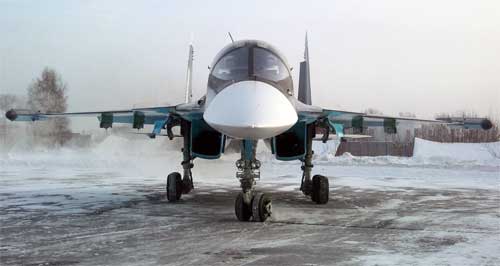Самолет Су-34 Фронтовой бомбардировщик