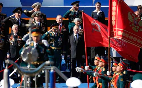 Фото пресс-службы Президента России Начало парада Победы