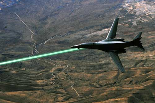B-1B with laser