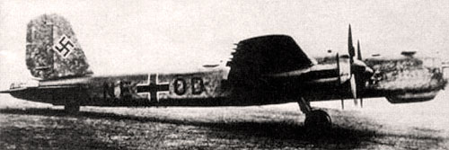 Немецкий самолет Не-277