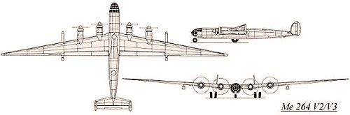 Стратегический бомбардировщик Мессершмитт Me.264