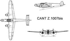 Бомбардировщик Z.1007bis 