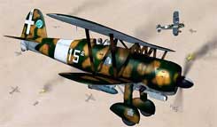 Итальянский Fiat CR.42 Falco Истребитель Второй мировой войны
