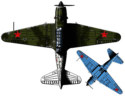 Су-2 вид сверху Бомбардировщик Су-2