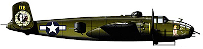 боковая проекция модели b-25j