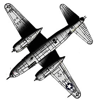 Фюзеляж тактического бомбардировщика B-26G вид на фюзеляж самолета